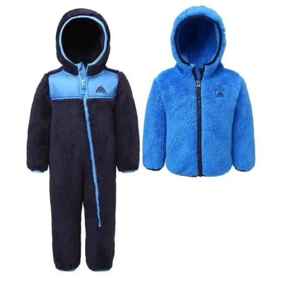 Infant Kids Baby Jacket 2-piece Fleece Set 3/6 Months - Picture 1 of 7
